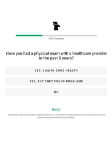 physical exam question during brave rx quiz