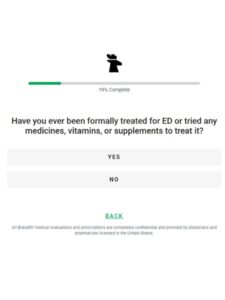 treated for ED in past question during brave rx quiz