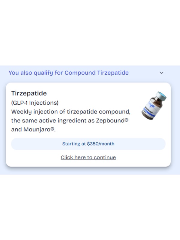 compounded tirzepatide pricing