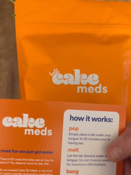 getting started guide with cake ed meds