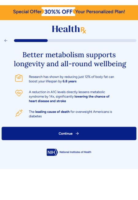 stats on better metabolism during health rx quiz