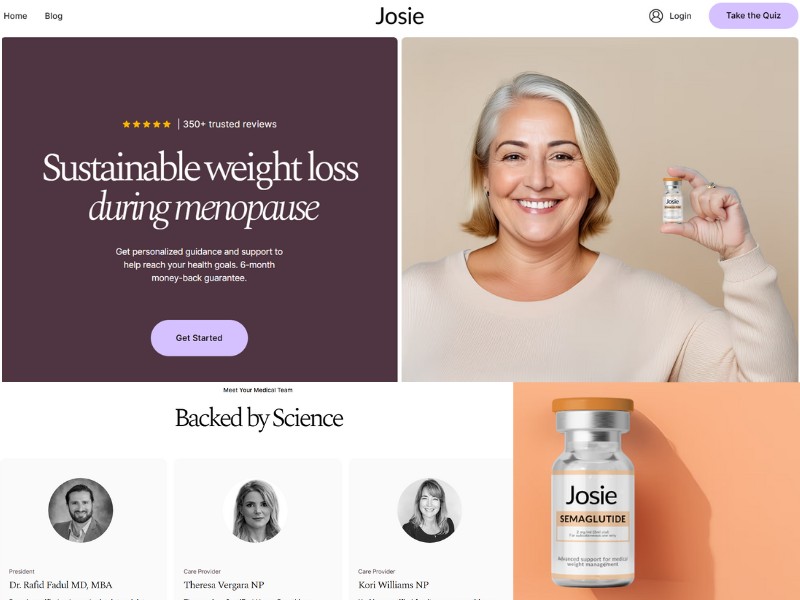 join josie - glp-1 for menopause women