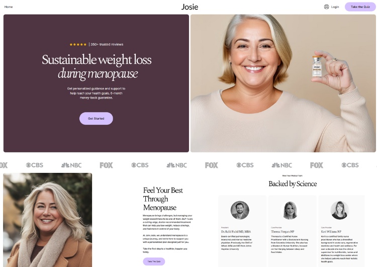 join josie medical weight loss - best for menopause