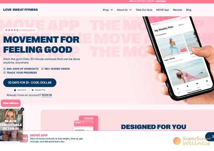 LSF move app strength training for women