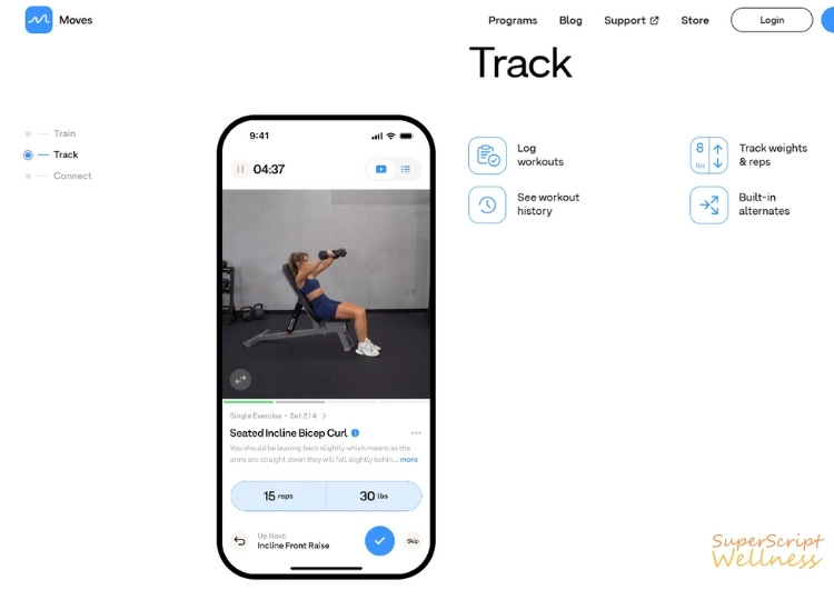 moves app strength training for women