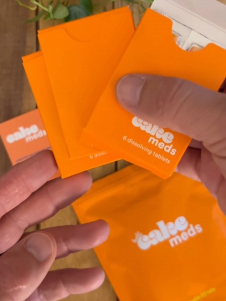 our package of cake ED meds to go