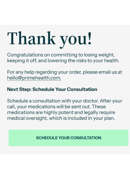 after checkout - thank you page